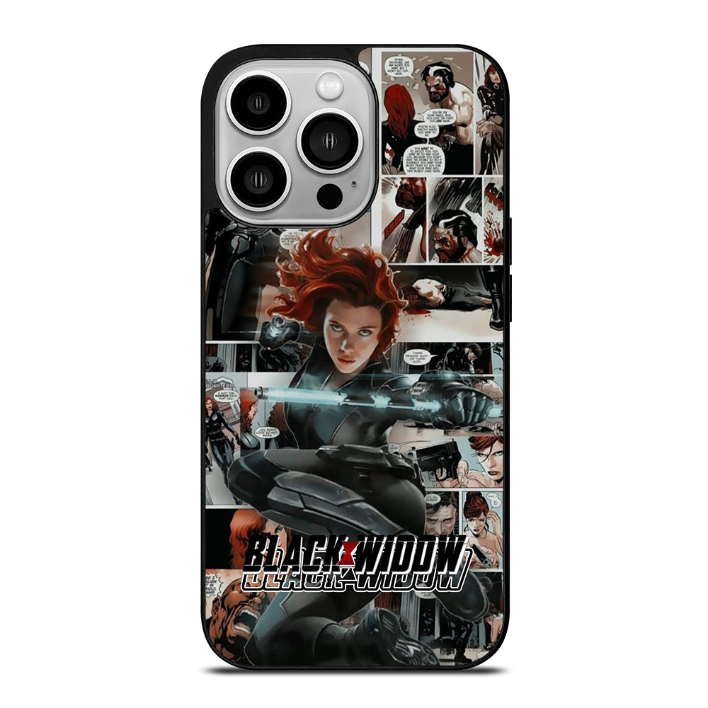 Black Widow Comic iPhone 14 Pro Case
