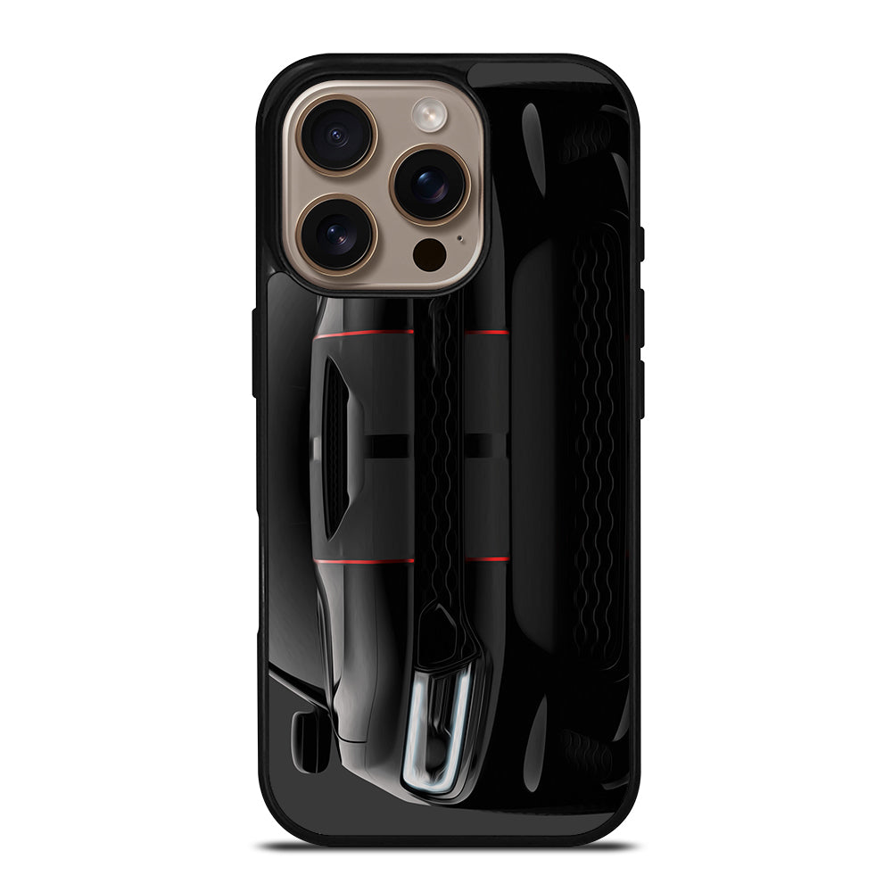 Black Dodge Challenger Oilred iPhone 16 Pro Case