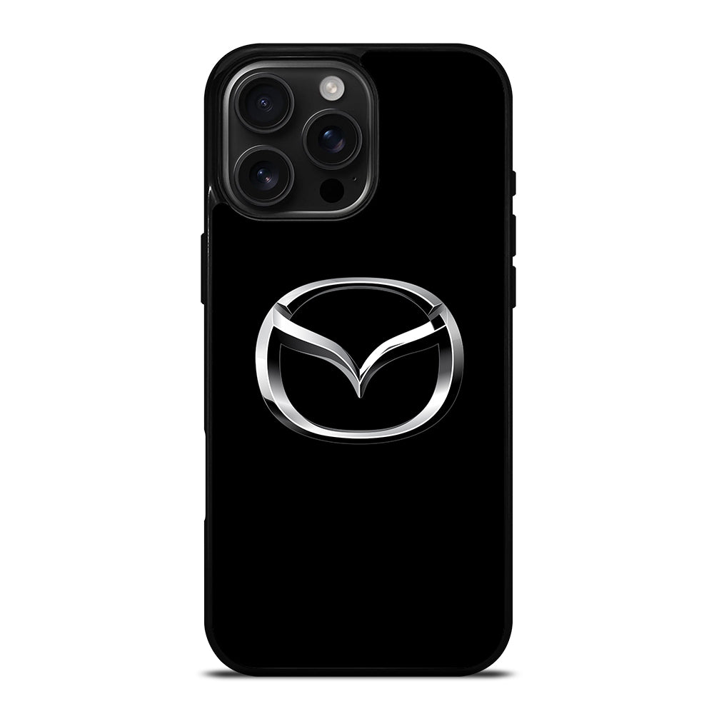 Black Mazda Logo iPhone 16 Pro Max Case