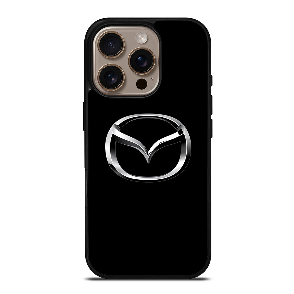 Black Mazda Logo iPhone 16 Pro Case