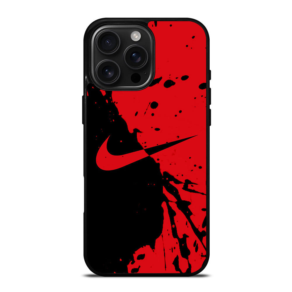 Black Red Nike iPhone 16 Pro Max Case