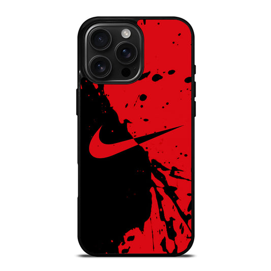 Black Red Nike iPhone 16 Pro Max Case