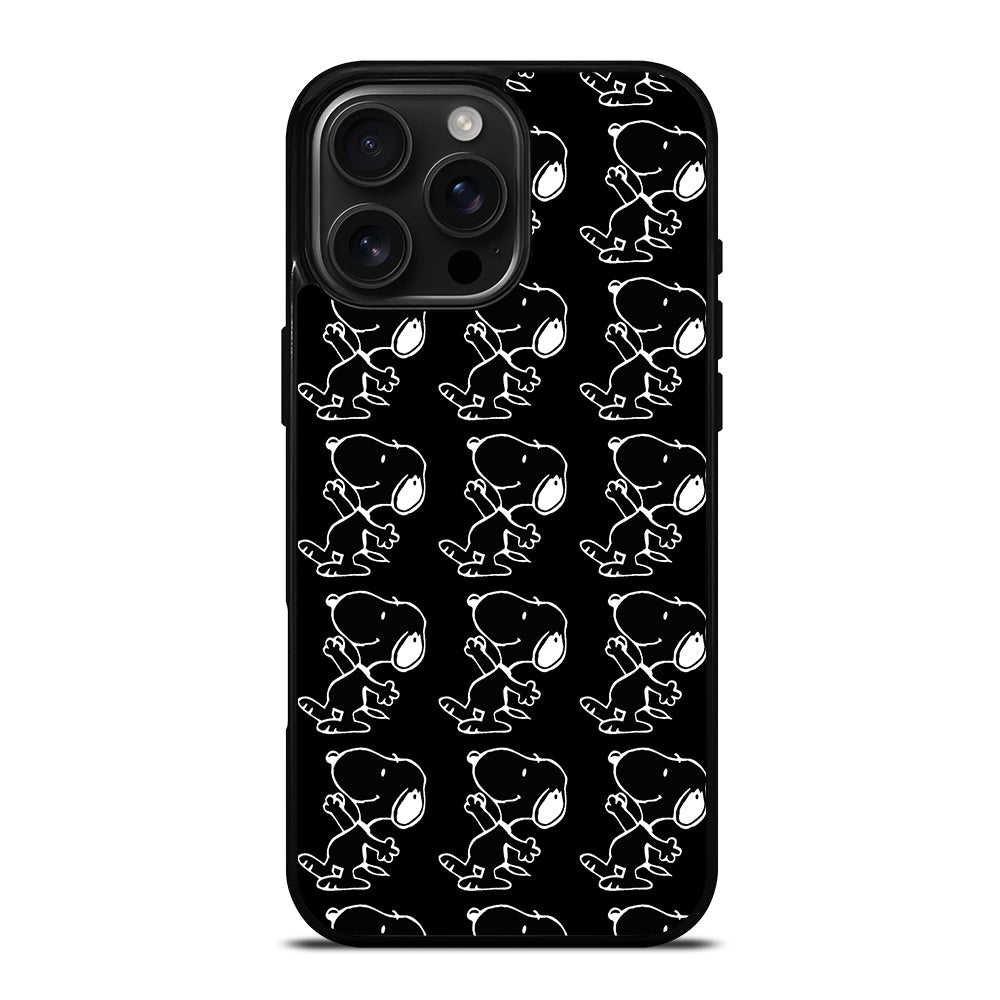 Black Snoopy Dog iPhone 16 Pro Max Case