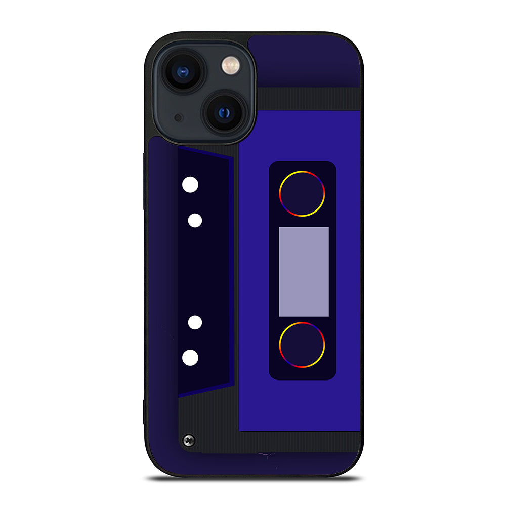Blue Retro Cassette Tape iPhone 14 Plus Case