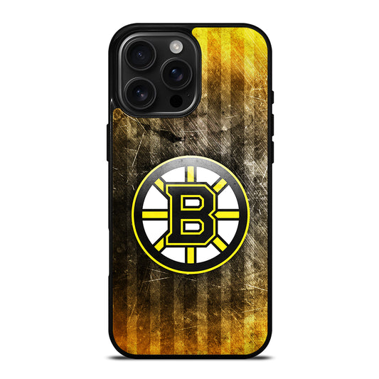 Boston Bruins NHL Ice Hockey iPhone 16 Pro Max Case