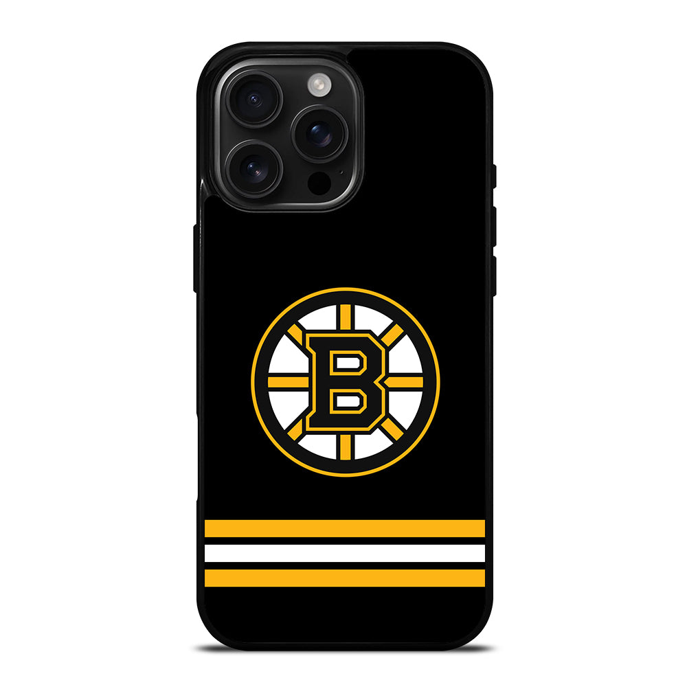 Boston Bruins NHL in Black iPhone 16 Pro Max Case