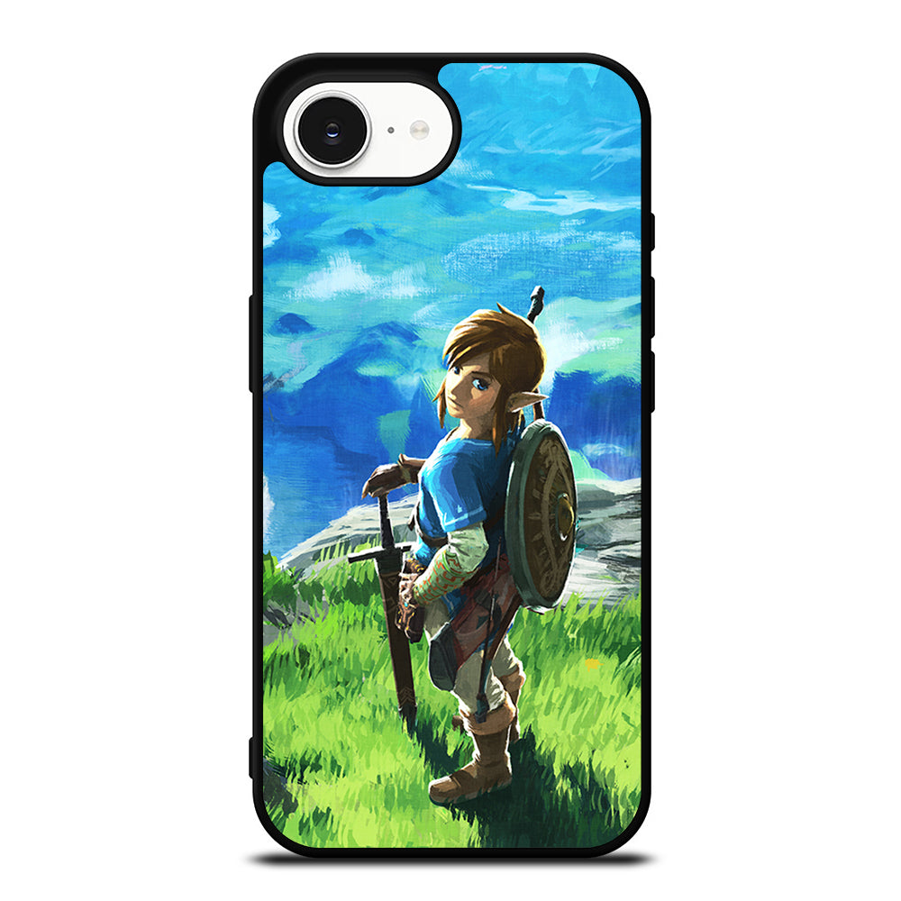 Breath Of The Wild Legend Of Zelda iPhone 16e case black TPU silicone rubber protective cover by Casedear