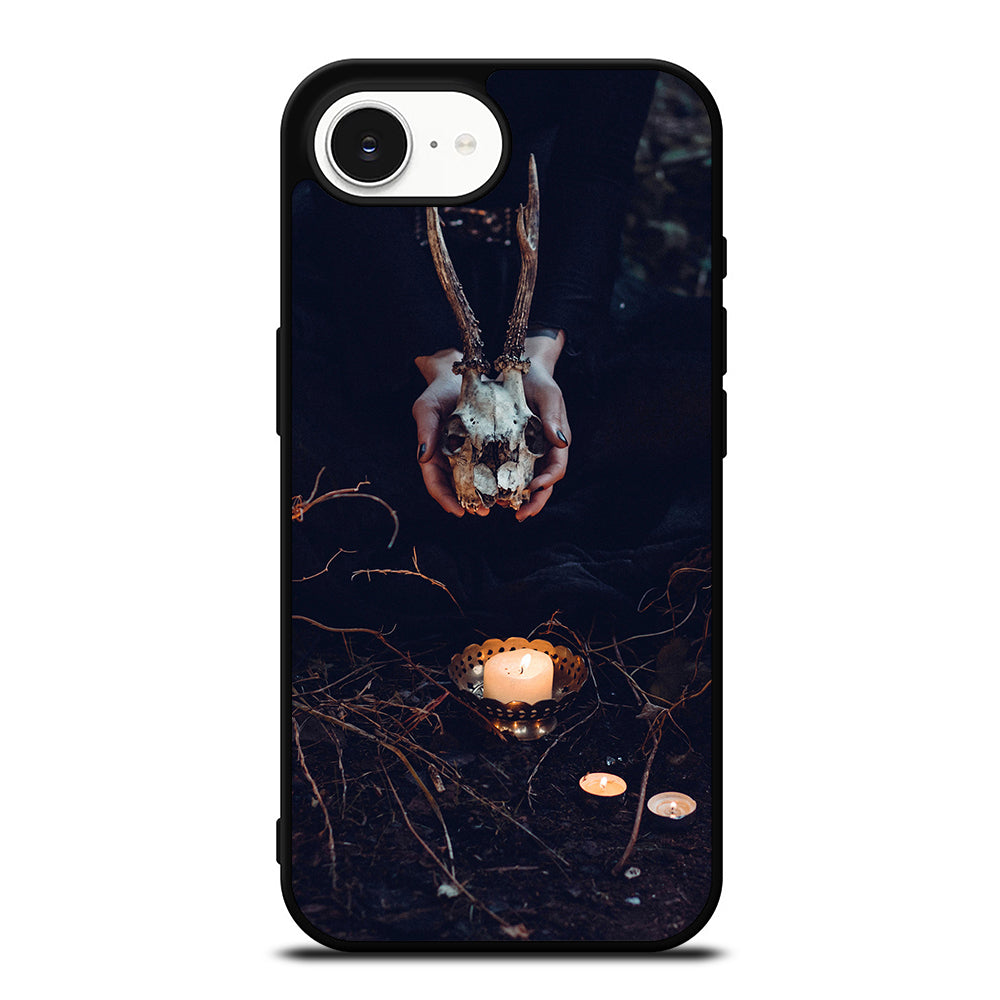 Brown Pumpkin Halloween iPhone 16e case black TPU silicone rubber protective cover by Casedear