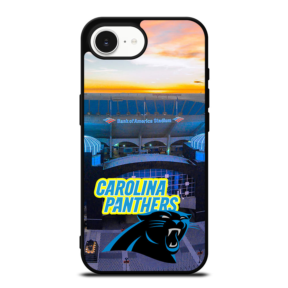 CAROLINA PANTHERS HOME iPhone 16e case black TPU silicone rubber protective cover by Casedear