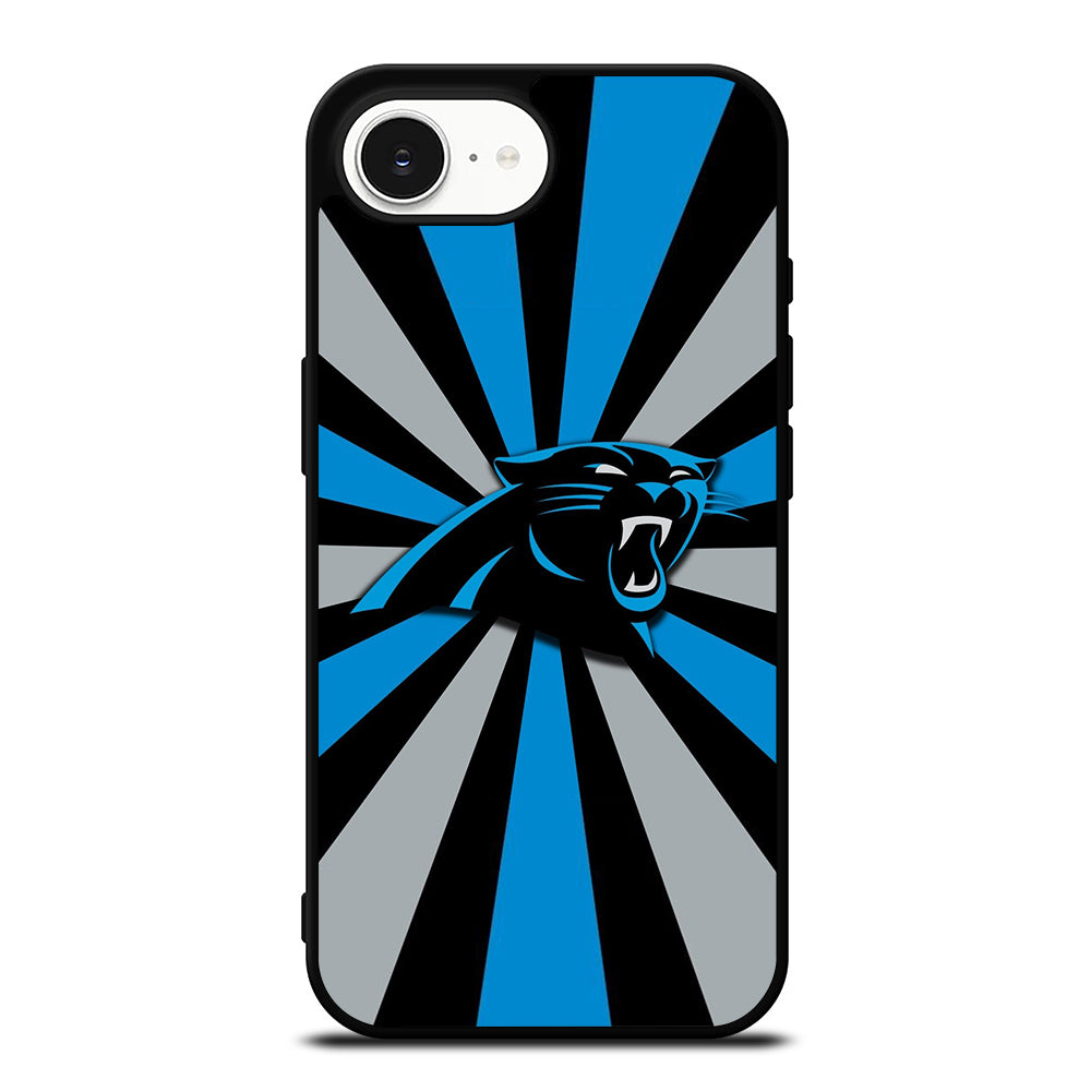CAROLINA PANTHERS ICON iPhone 16e case black TPU silicone rubber protective cover by Casedear