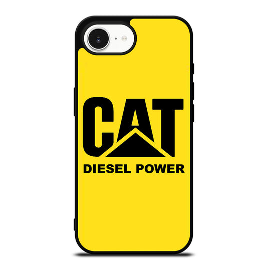 CATERPILLAR DIESEL POWER iPhone 16e case black TPU silicone rubber protective cover by Casedear