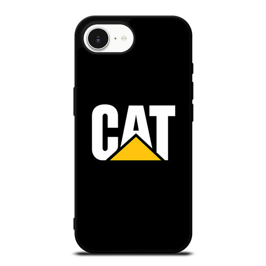 CAT CATERPILLAR LOGO iPhone 16e case black TPU silicone rubber protective cover by Casedear