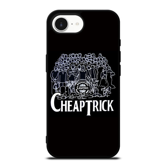 CHEAP TRICK BAND iPhone 16e case black TPU silicone rubber protective cover by Casedear