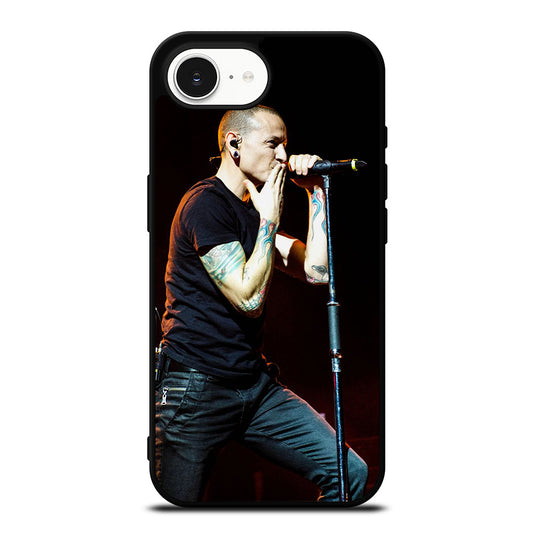CHESTER BENNINGTON KISS BYE iPhone 16e case black TPU silicone rubber protective cover by Casedear