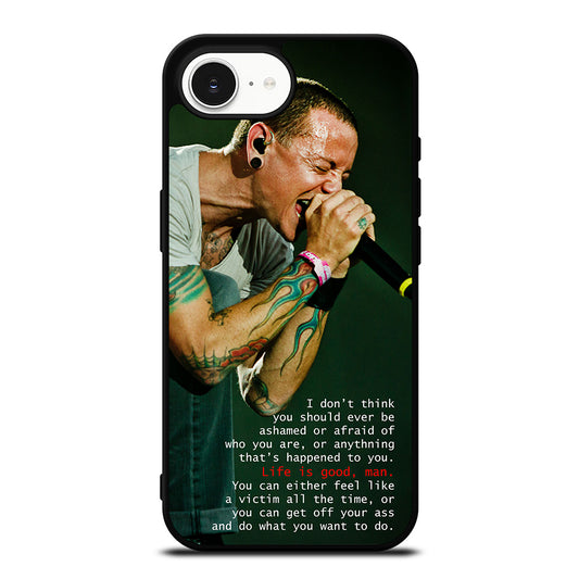 CHESTER BENNINGTON SCREEMS iPhone 16e case black TPU silicone rubber protective cover by Casedear
