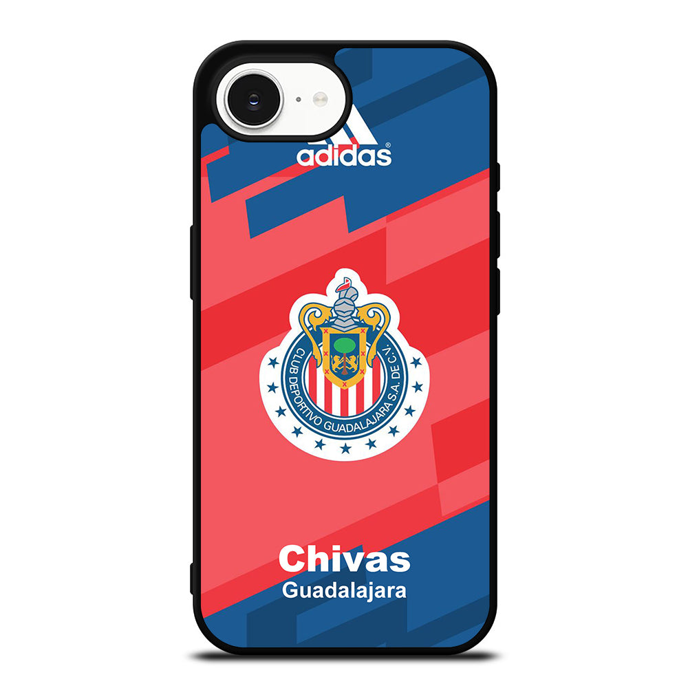 CHIVAS GUADALAJARA ADIDAS iPhone 16e case black TPU silicone rubber protective cover by Casedear