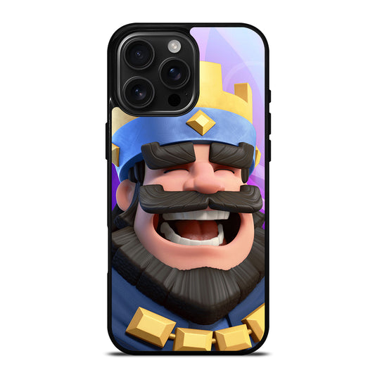 CLASH ROYAL KING SMILING iPhone 16 Pro Max Case