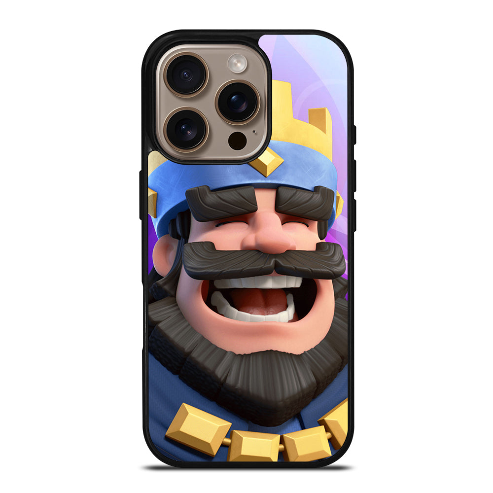 CLASH ROYAL KING SMILING iPhone 16 Pro Case