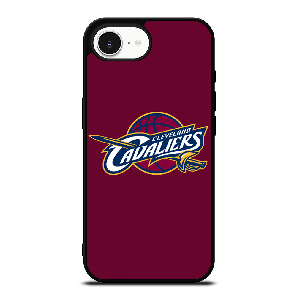 CLEVELAND CAVALIERS CASE iPhone 16e case black TPU silicone rubber protective cover by Casedear