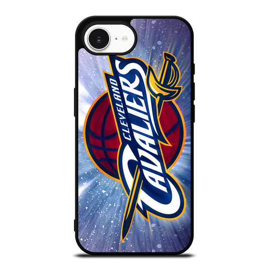 CLEVELAND CAVALIERS LOGO iPhone 16e case black TPU silicone rubber protective cover by Casedear