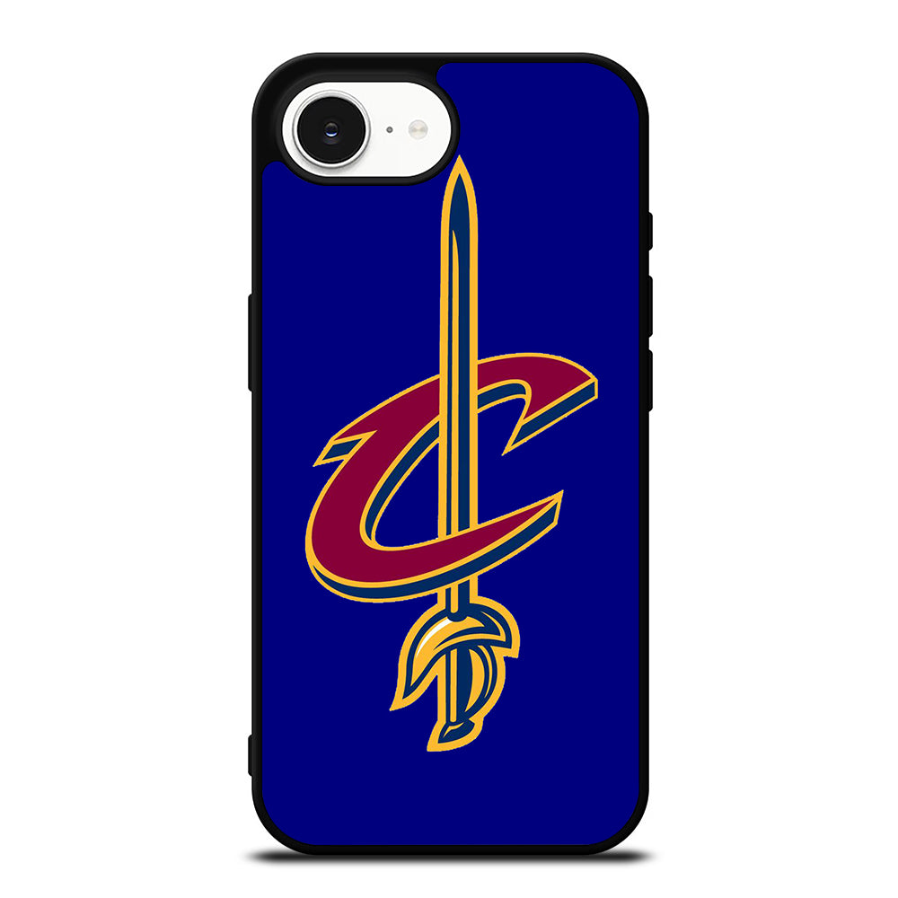 CLEVELAND CAVALIERS iPhone 16e case black TPU silicone rubber protective cover by Casedear