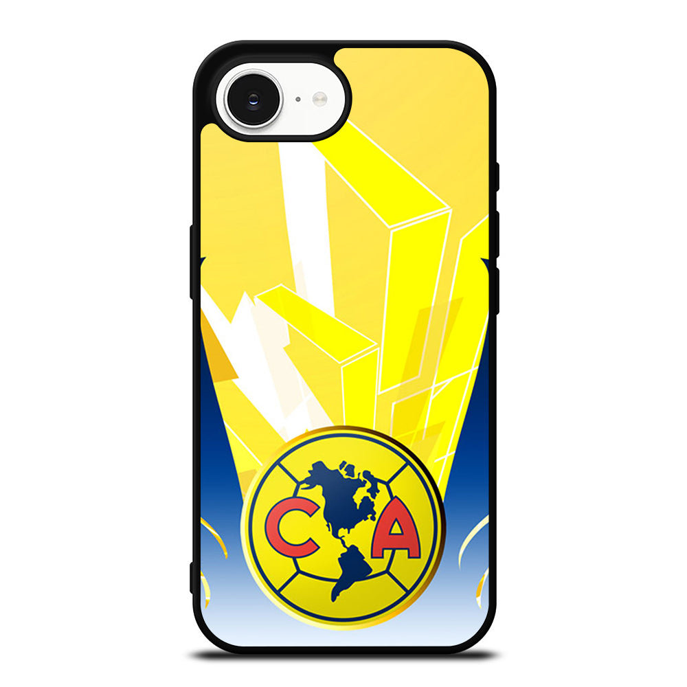 CLUB AMERICA LOGO iPhone 16e case black TPU silicone rubber protective cover by Casedear