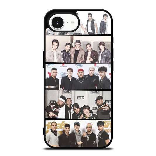 CNCO Group Collage iPhone 16e case black TPU silicone rubber protective cover by Casedear