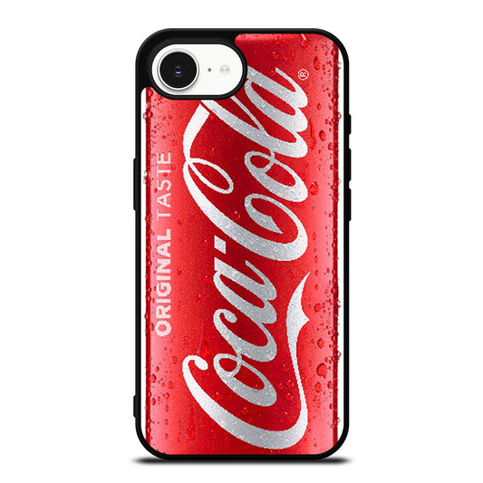 COCA COLA ORIGINAL TASTE iPhone 16e case black TPU silicone rubber protective cover by Casedear