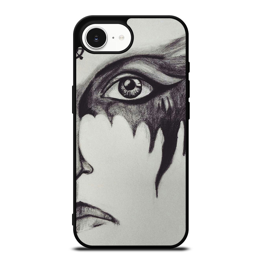 COMMANDER LEXA EYES iPhone 16e case black TPU silicone rubber protective cover by Casedear