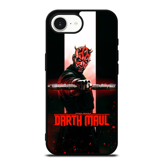 COOL DARTH MAUL iPhone 16e case black TPU silicone rubber protective cover by Casedear