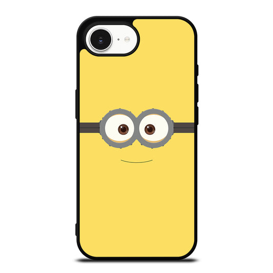 CUTE MINIONS iPhone 16e case black TPU silicone rubber protective cover by Casedear