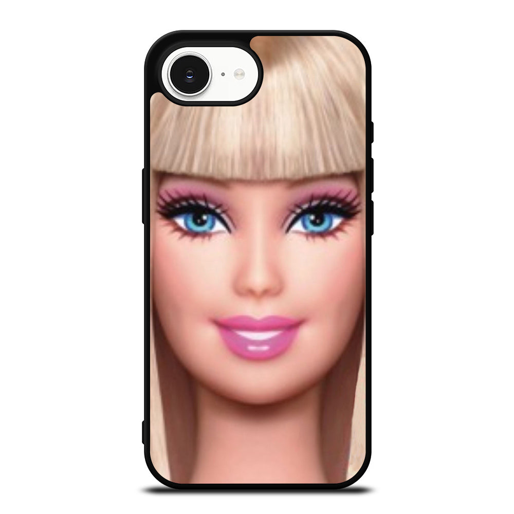 CUTE PRINCESS CARBIE iPhone 16e case black TPU silicone rubber protective cover by Casedear