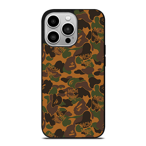 Camo MCM Worldwide iPhone 14 Pro Case