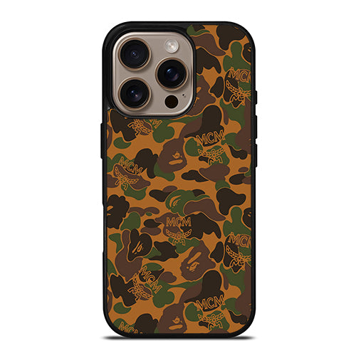 Camo MCM Worldwide iPhone 16 Pro Case