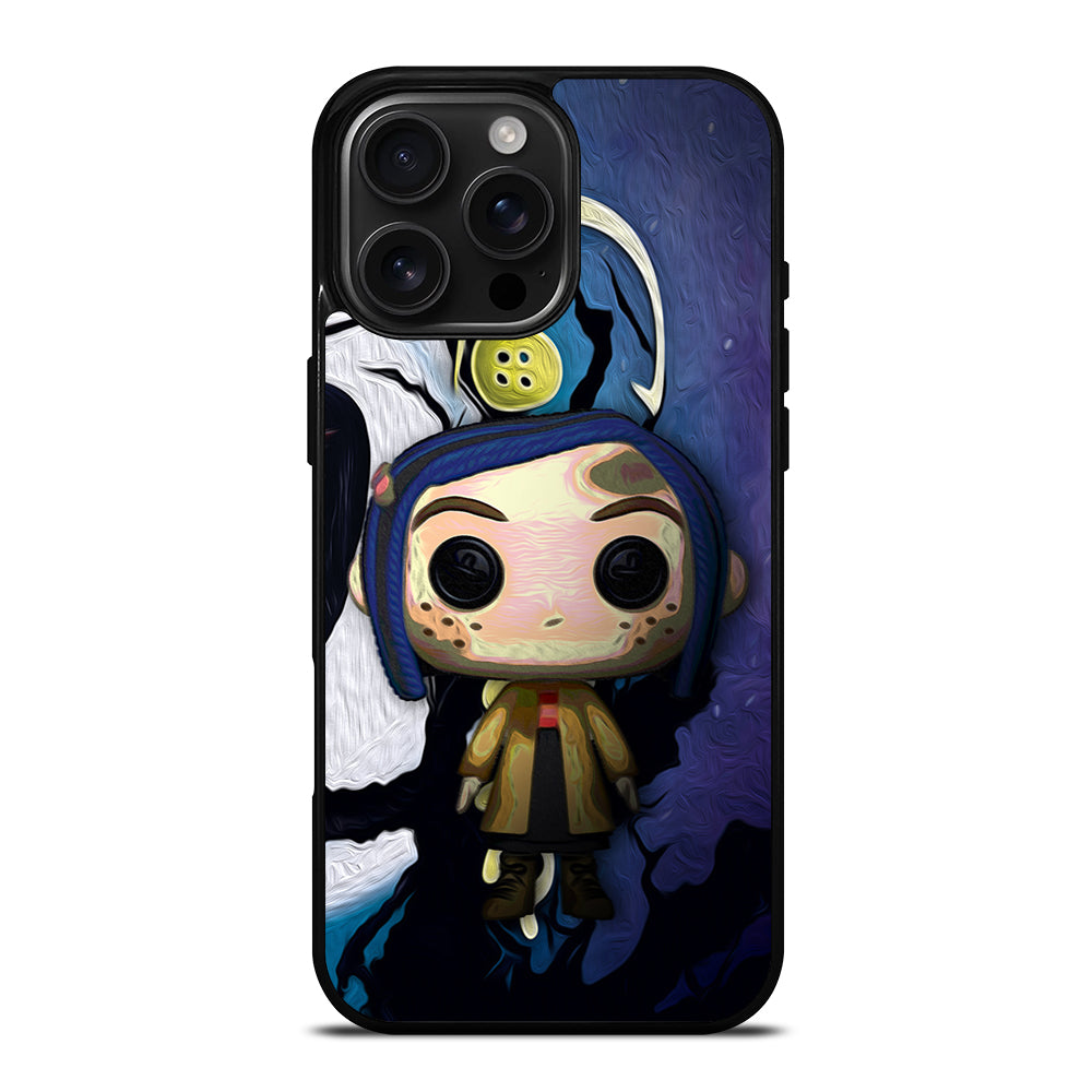 Cartoon Coraline Posterize iPhone 16 Pro Max Case