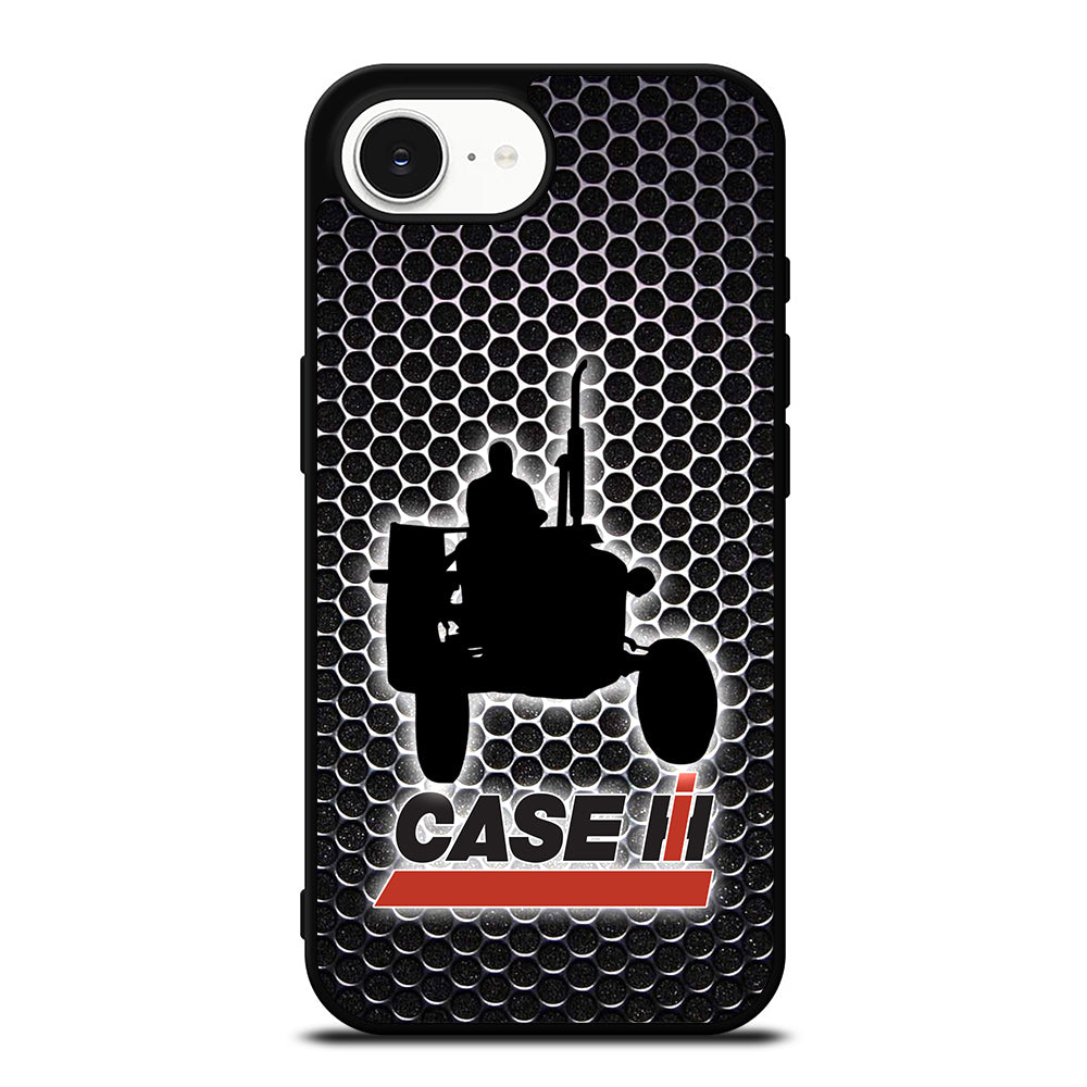 Case IH Tractor iPhone 16e case black TPU silicone rubber protective cover by Casedear