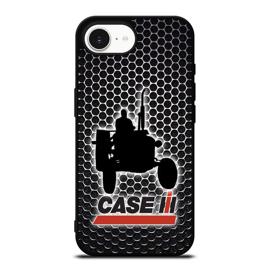 Case IH Tractor iPhone 16e case black TPU silicone rubber protective cover by Casedear