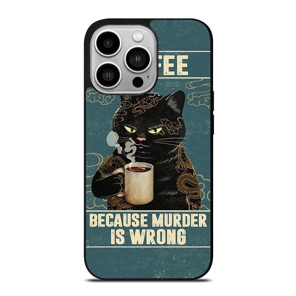 Cat n Coffee iPhone 14 Pro Case
