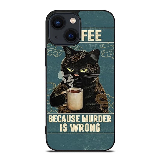 Cat n Coffee iPhone 14 Plus Case