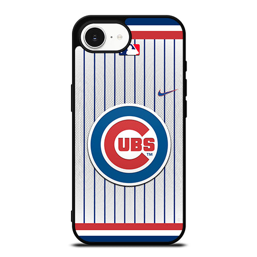 Chicago Cubs Great MLB Team iPhone 16e case black TPU silicone rubber protective cover by Casedear
