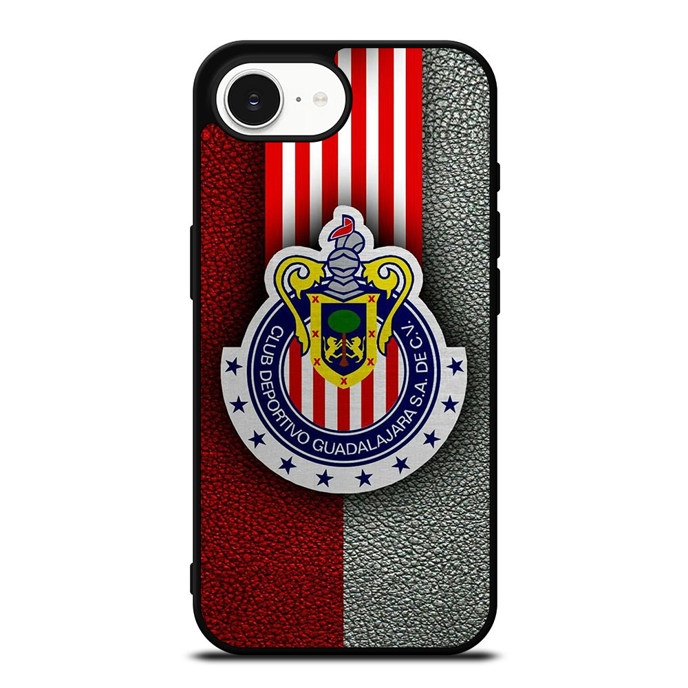 Chivas Guadalajara Wallpaper iPhone 16e case black TPU silicone rubber protective cover by Casedear