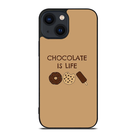 Chocolate Is Life Image iPhone 14 Plus Case