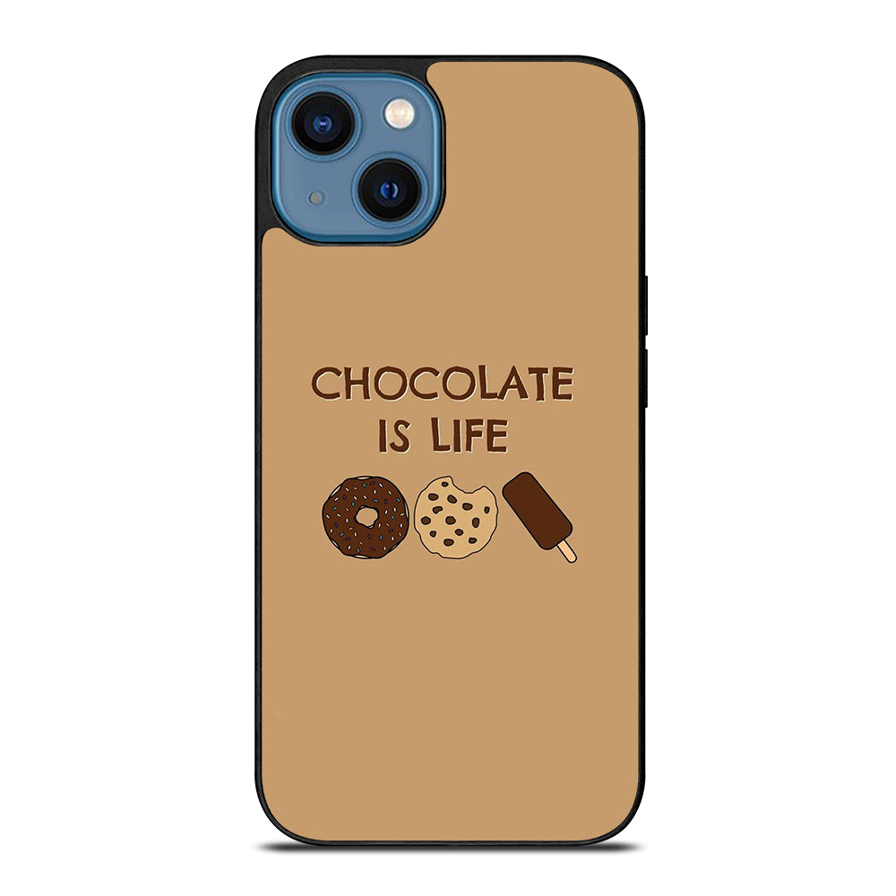 Chocolate Is Life Image iPhone 14 Case