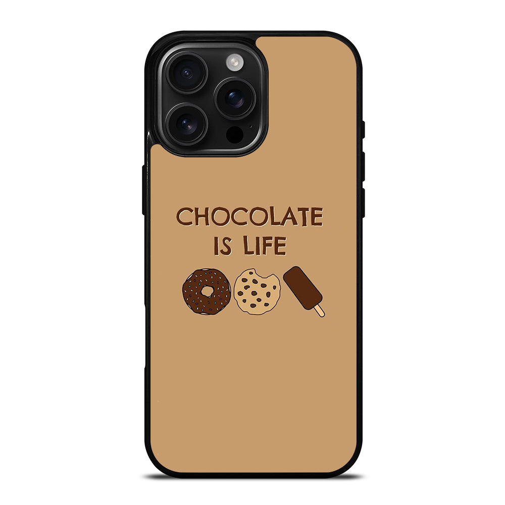 Chocolate Is Life Image iPhone 16 Pro Max Case