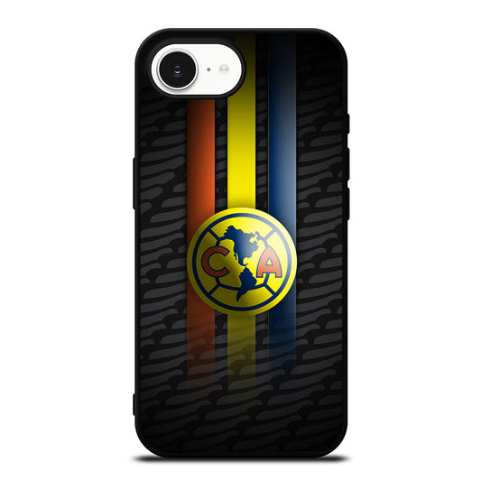 Club America Great Design iPhone 16e case black TPU silicone rubber protective cover by Casedear