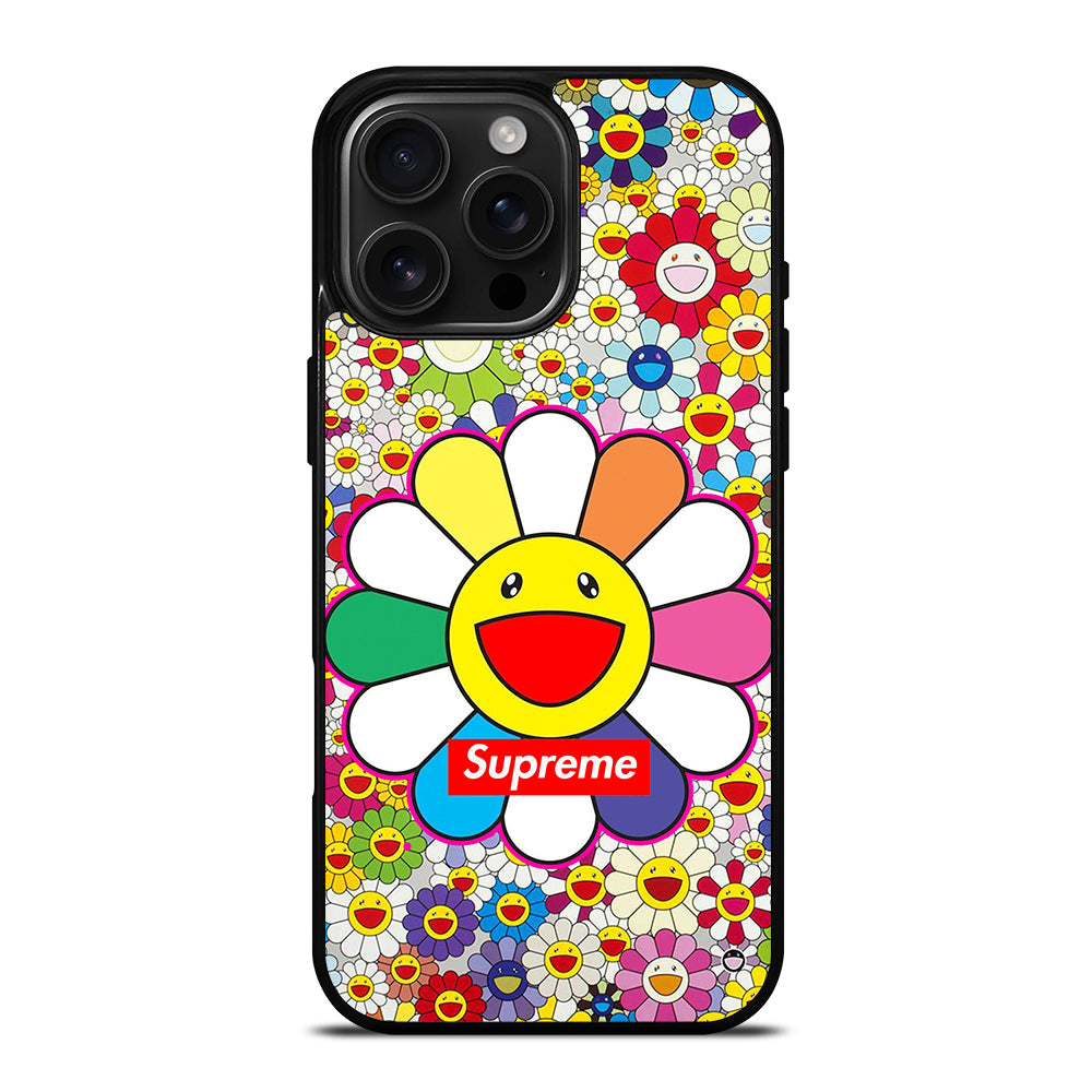 Colorful Takashi Murakami Flower iPhone 16 Pro Max Case