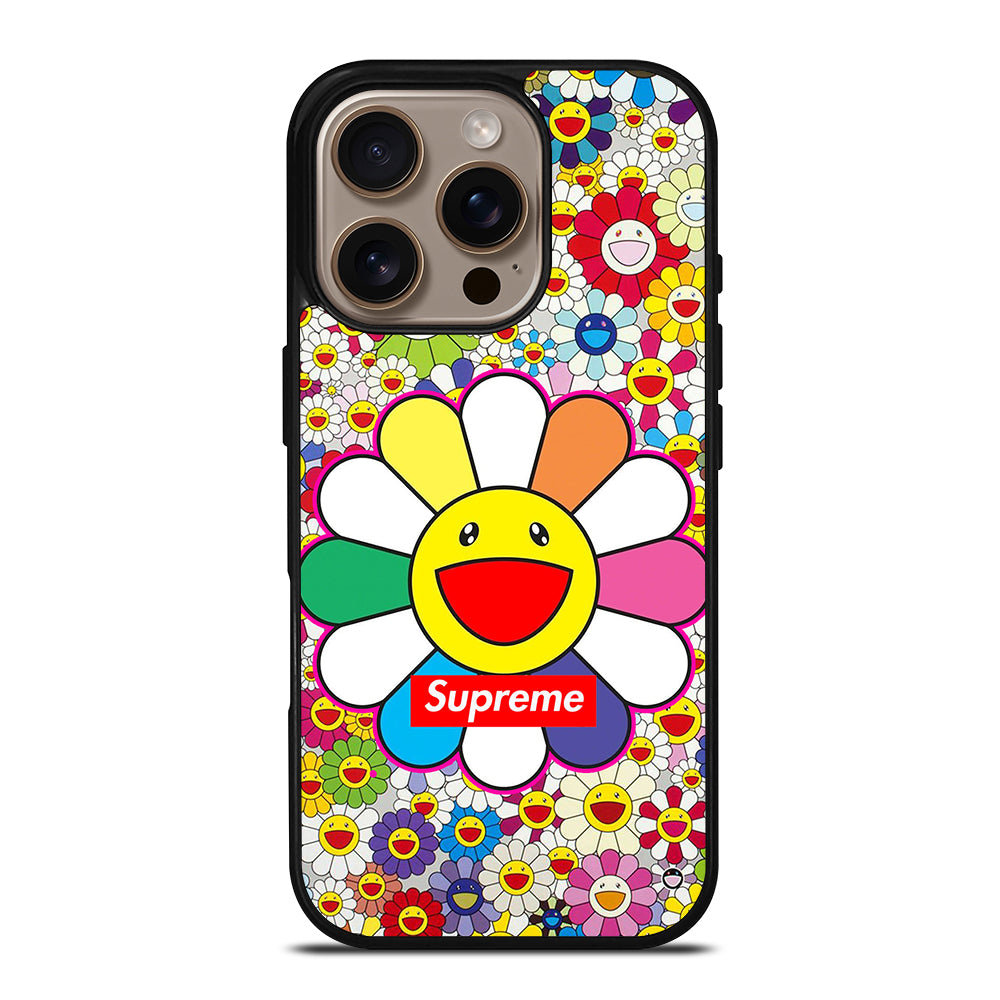 Colorful Takashi Murakami Flower iPhone 16 Pro Case