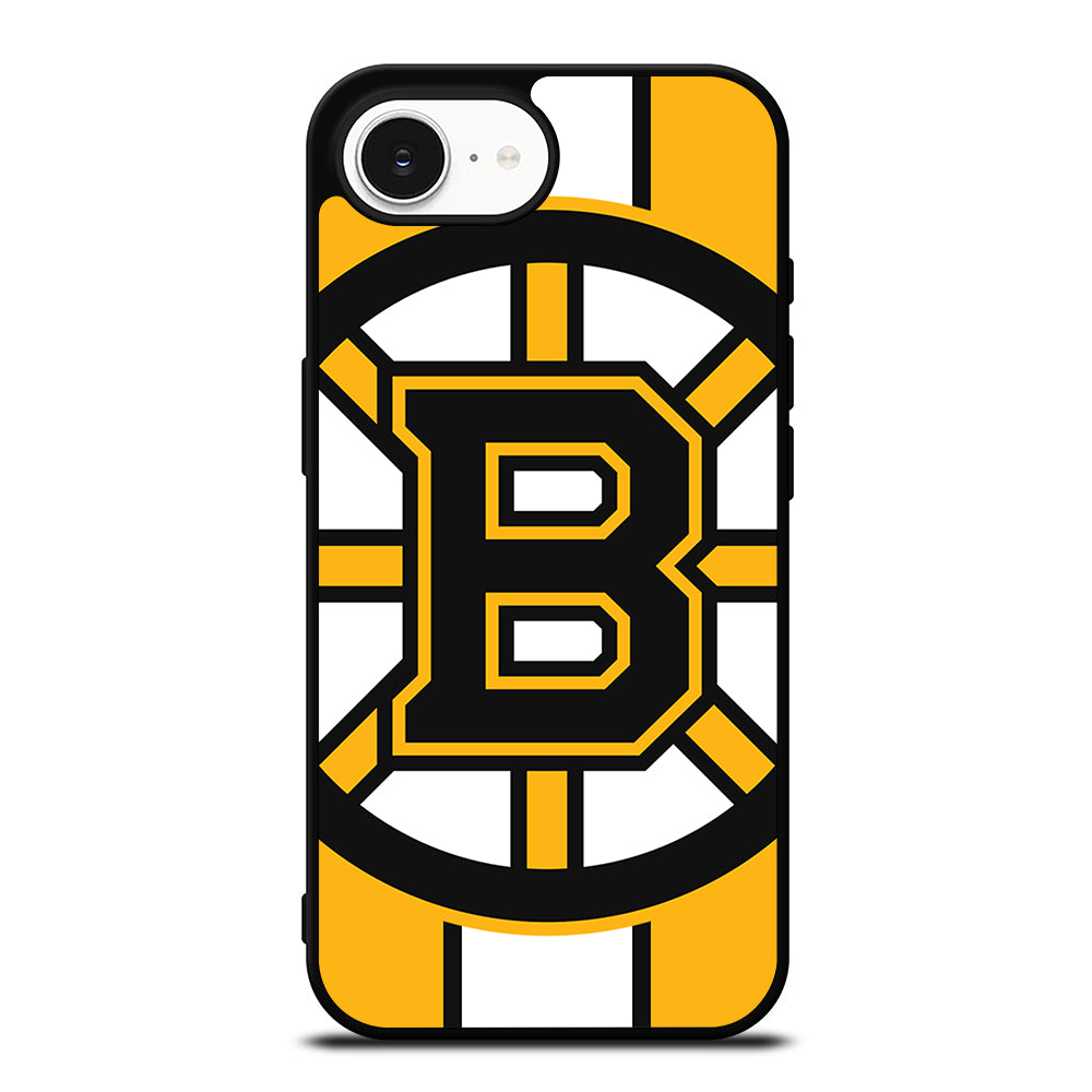 Cool Boston Bruins NHL Ice Hockey iPhone 16e case black TPU silicone rubber protective cover by Casedear