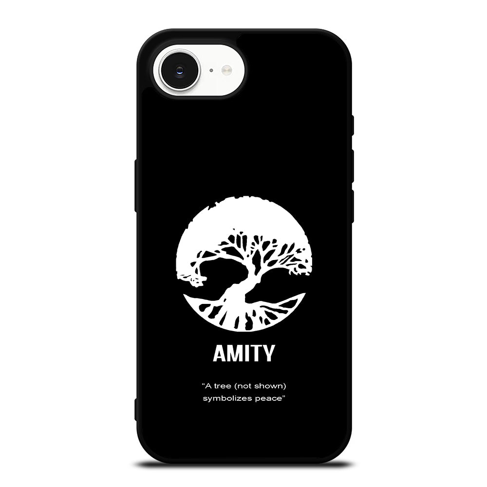 Cool Divergent Amity iPhone 16e case black TPU silicone rubber protective cover by Casedear