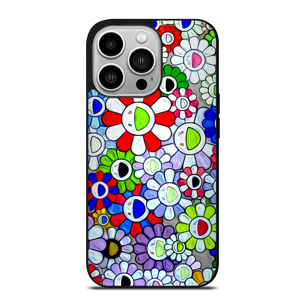 Cool Takashi Murakami Flowers iPhone 14 Pro Case